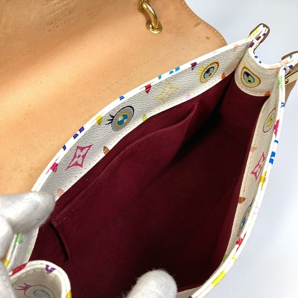 Louis Vuitton Annie Multicolor Shoulder Bag White - Picture 9 of 10